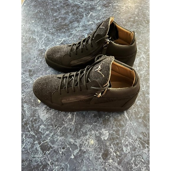 Giuseppe Zanotti Kriss Mid Top Sneakers Black Men’s EU 42/US 9 - Picture 2 of 6